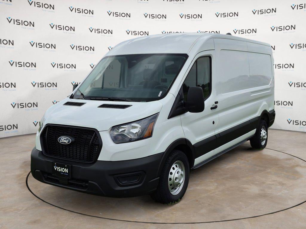 2026 Ford Transit Cargo Van 'T-250 148'' Med Rf 9150 GVWR AWD' in Oxford White — front three-quarter view