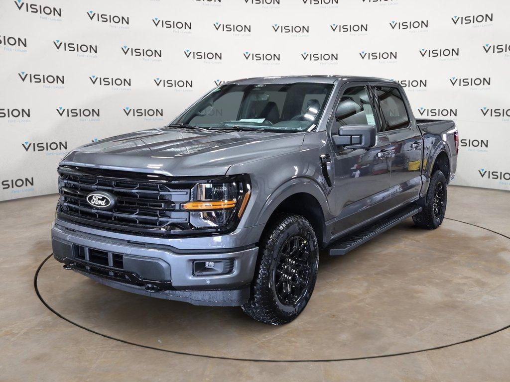 2026 Ford F-150 XLT 4WD SuperCrew 5.5 Box in Avalanche — front three-quarter view