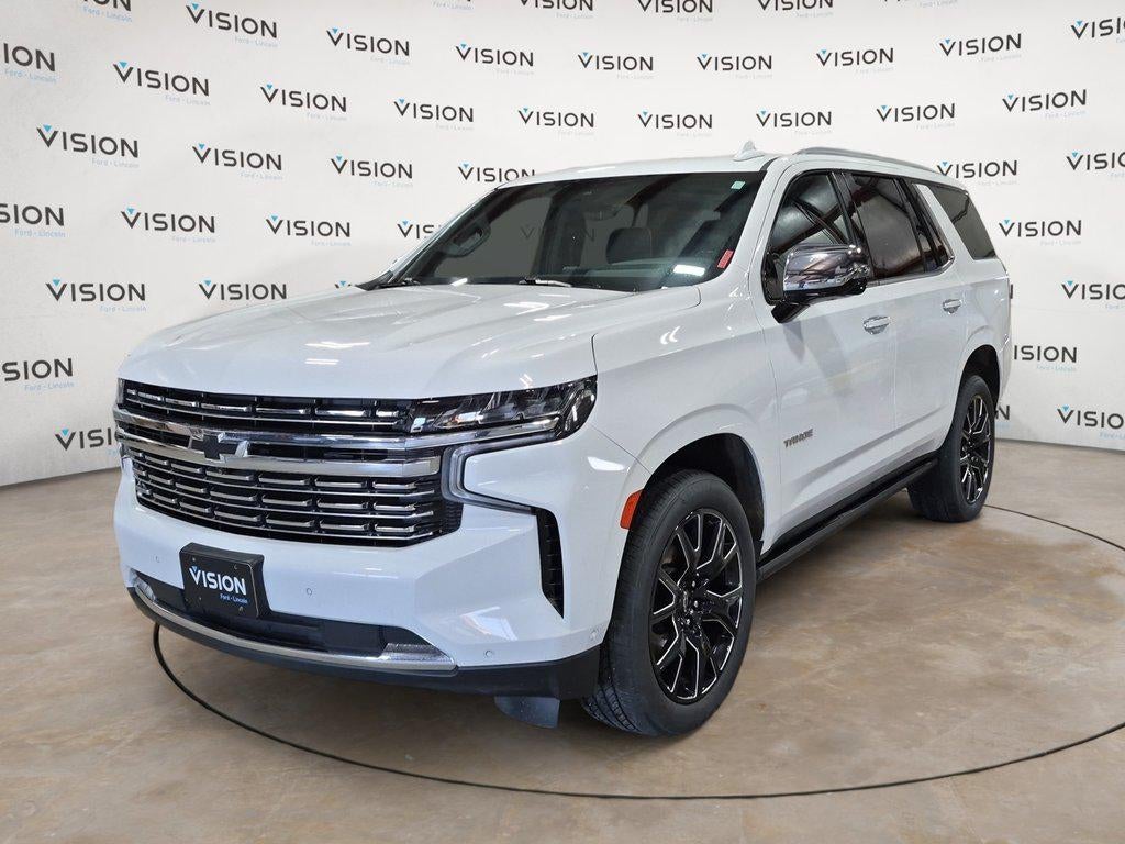 2023 Chevrolet Tahoe 4WD 4dr Premier in Iridescent Pearl Tricoat — front three-quarter view
