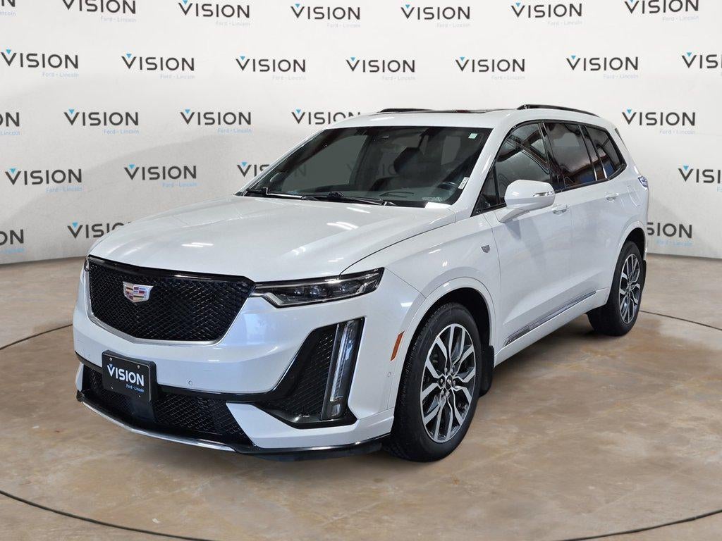 2021 Cadillac Xt6 AWD 4dr Sport in Crystal White Tricoat — front three-quarter view