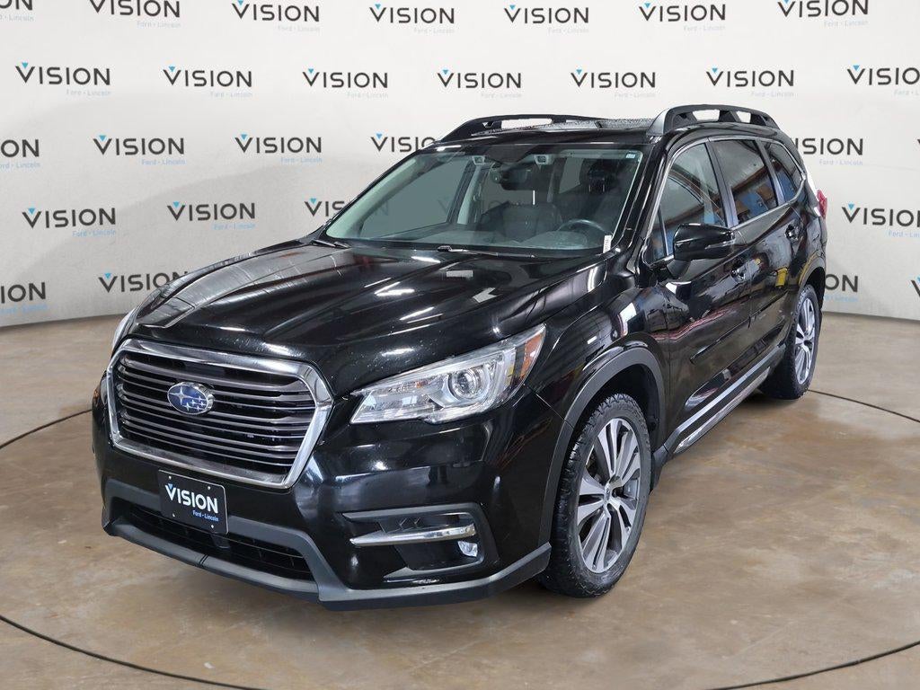 2021 Subaru Ascent Limited 7-Passenger in Crystal Black Silica — front three-quarter view