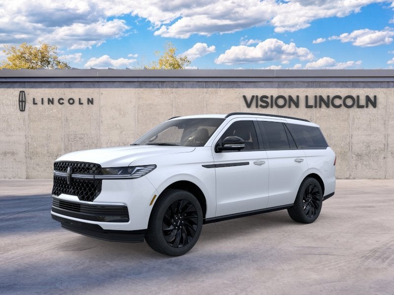 2026 Lincoln Navigator Reserve in Pristine White Metallic Tri-Coat — front three-quarter view