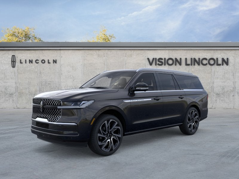 2026 Lincoln Navigator Reserve L in Infinite Black Metallic — front three-quarter view